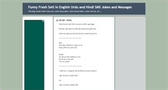 Desktop Screenshot of funnyfreshsms.blogspot.com