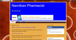 Desktop Screenshot of namibianpharmacist.blogspot.com