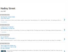 Tablet Screenshot of hadleystreet.blogspot.com