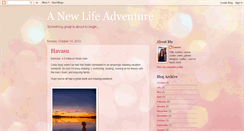 Desktop Screenshot of anewlifeadventure.blogspot.com