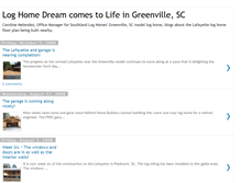 Tablet Screenshot of greenvilleloghome.blogspot.com