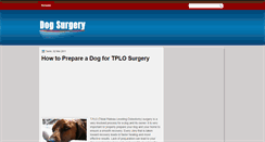 Desktop Screenshot of dog-surgery.blogspot.com