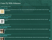 Tablet Screenshot of comeflywithjohannes.blogspot.com