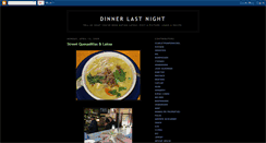 Desktop Screenshot of dinnerlastnight.blogspot.com