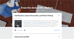 Desktop Screenshot of mrwaltersdesk.blogspot.com