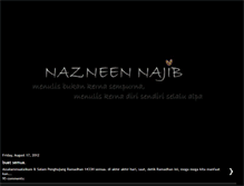 Tablet Screenshot of nazneennajib.blogspot.com