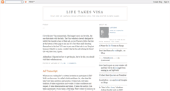 Desktop Screenshot of lifetakesvisa.blogspot.com