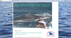 Desktop Screenshot of barharborwhales.blogspot.com