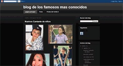 Desktop Screenshot of famososmasconocios.blogspot.com