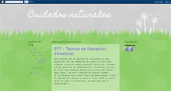 Desktop Screenshot of cuidadosnaturales.blogspot.com