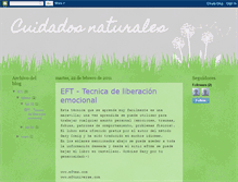 Tablet Screenshot of cuidadosnaturales.blogspot.com