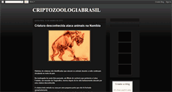 Desktop Screenshot of criptozoologiabrasil.blogspot.com