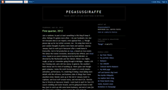 Desktop Screenshot of pegasusgiraffe.blogspot.com