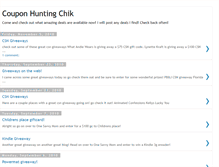 Tablet Screenshot of couponhuntingchik.blogspot.com
