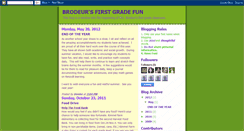 Desktop Screenshot of brodeursfirstgrade.blogspot.com