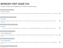 Tablet Screenshot of brodeursfirstgrade.blogspot.com