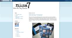 Desktop Screenshot of nikita7cards.blogspot.com