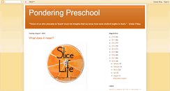 Desktop Screenshot of myiearlychildhoodreflections.blogspot.com