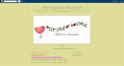 Desktop Screenshot of peepsqueakboutique.blogspot.com