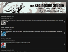 Tablet Screenshot of fadingsunstudio.blogspot.com