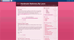 Desktop Screenshot of handmadestationerybylaura.blogspot.com
