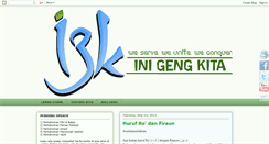 Desktop Screenshot of inigengkita.blogspot.com