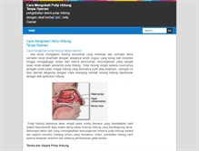 Tablet Screenshot of caramengobatipoliphidungtanpaoperasi.blogspot.com