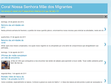 Tablet Screenshot of coralmaedosmigrantes.blogspot.com