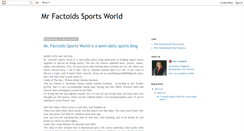 Desktop Screenshot of mrfactoidssportsworld.blogspot.com