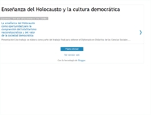 Tablet Screenshot of educacionholocausto.blogspot.com