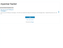 Tablet Screenshot of myanmar-hacker.blogspot.com