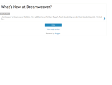 Tablet Screenshot of dreamweaverwhatsnew.blogspot.com