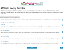 Tablet Screenshot of affiliatemoneymonster.blogspot.com