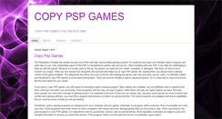 Desktop Screenshot of copy-psp-game.blogspot.com