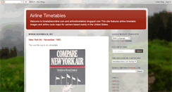 Desktop Screenshot of airlinetimetables.blogspot.com