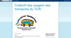 Desktop Screenshot of collectif-transports-du-technocentre.blogspot.com