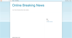 Desktop Screenshot of aonlinebreakingnews.blogspot.com