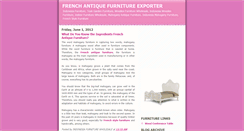 Desktop Screenshot of frenchantiquefurnitureexporter.blogspot.com