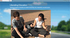 Desktop Screenshot of liberatingeducation.blogspot.com