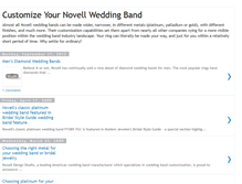 Tablet Screenshot of customizeyourweddingband.blogspot.com