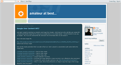 Desktop Screenshot of amateuratbest.blogspot.com