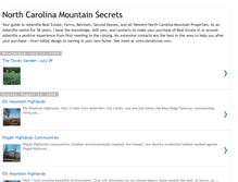 Tablet Screenshot of northcarolinamountainsecrets.blogspot.com