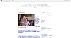 Desktop Screenshot of languessansfrontieres.blogspot.com