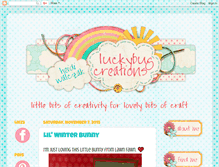 Tablet Screenshot of luckybugcreations.blogspot.com