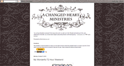 Desktop Screenshot of achangedheartministries.blogspot.com