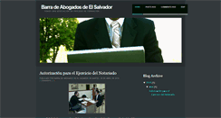 Desktop Screenshot of barradeabogadosdeelsalvador.blogspot.com