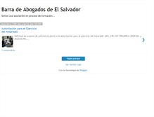 Tablet Screenshot of barradeabogadosdeelsalvador.blogspot.com