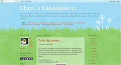 Desktop Screenshot of chaya-nadelspielerei.blogspot.com