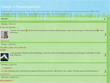 Tablet Screenshot of chaya-nadelspielerei.blogspot.com