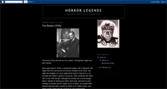 Desktop Screenshot of horrorlegends.blogspot.com